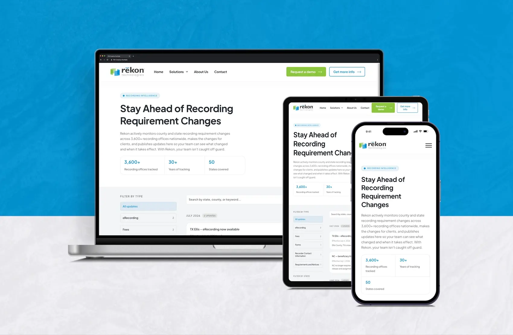 Website we built for Rekon