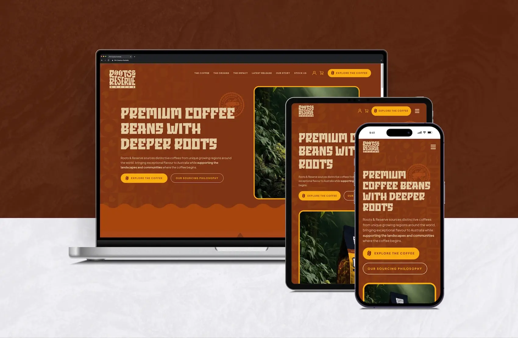 Website we built for Roots & Reserve